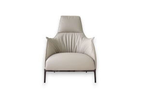 Archibald A Powder Leather Armchair (Expo Offer) Poltrona Frau - 7