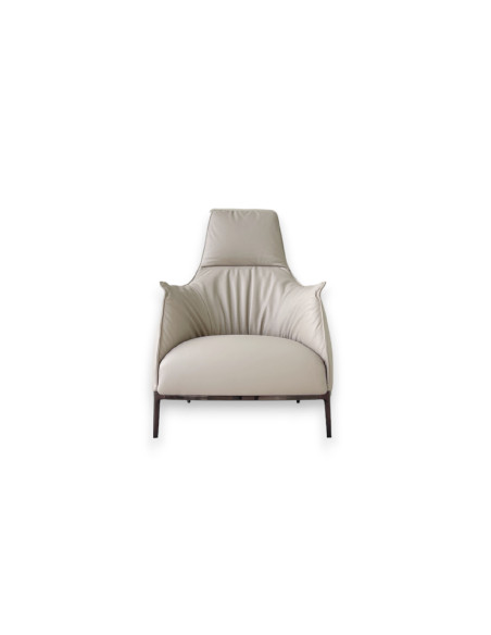 Archibald A Powder Leather Armchair (Expo Offer) Poltrona Frau - 7
