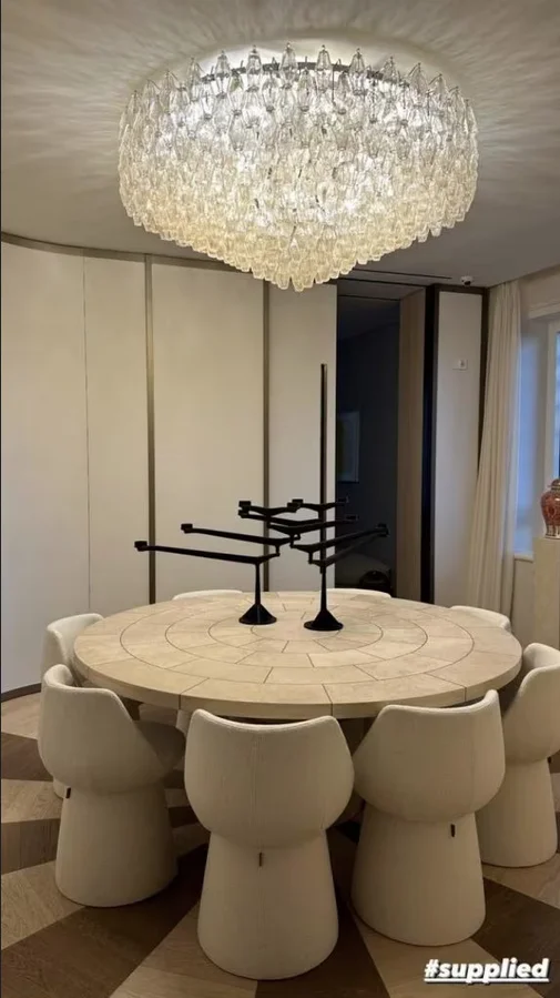 Chiara Ferragni Venini chandelier